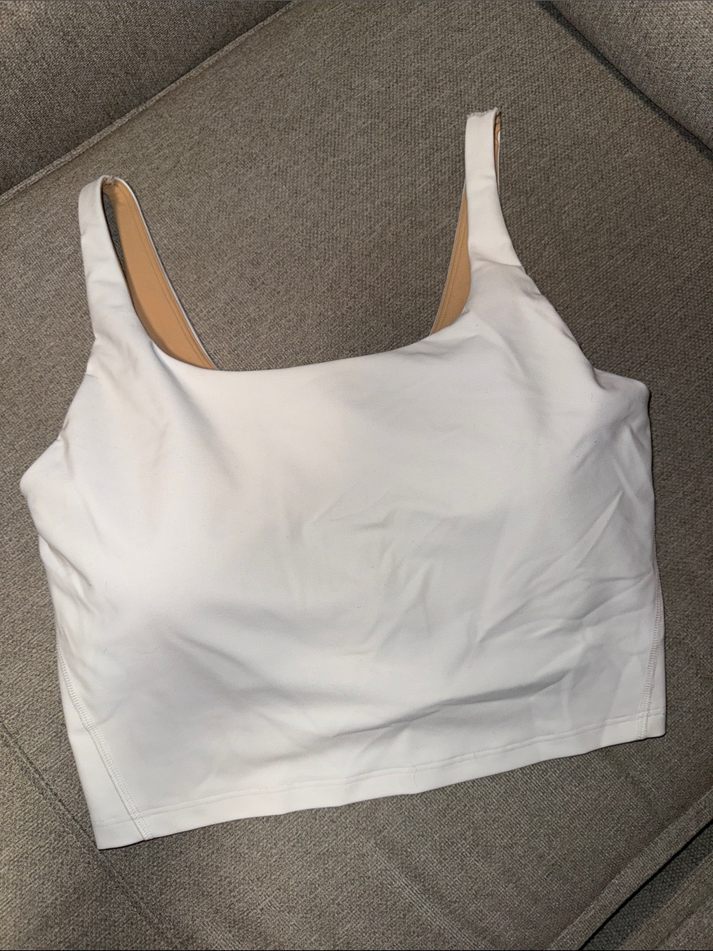 White Scoop Neck Crop Top